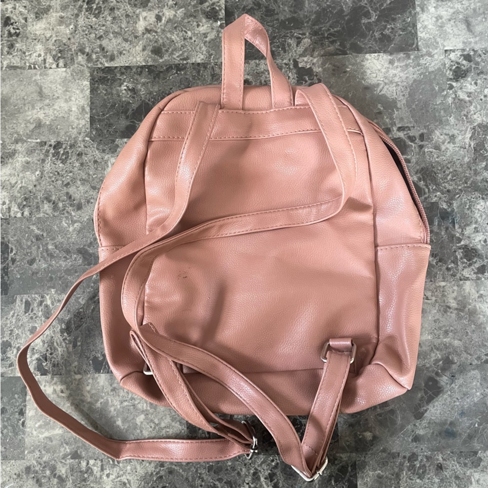 Salmon Coloured Mini Backpack - Picture 2 of 6